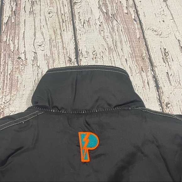 Vintage 1990s Miami Dolphins 90s Pro Players NFL Football Zip Up Jacket - Picture 12 of 13